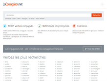 Tablet Screenshot of laconjugaison.net